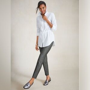 TALBOTS CHATHAM ANKLE PANTS - Color: Sharkskin SIZE 4P